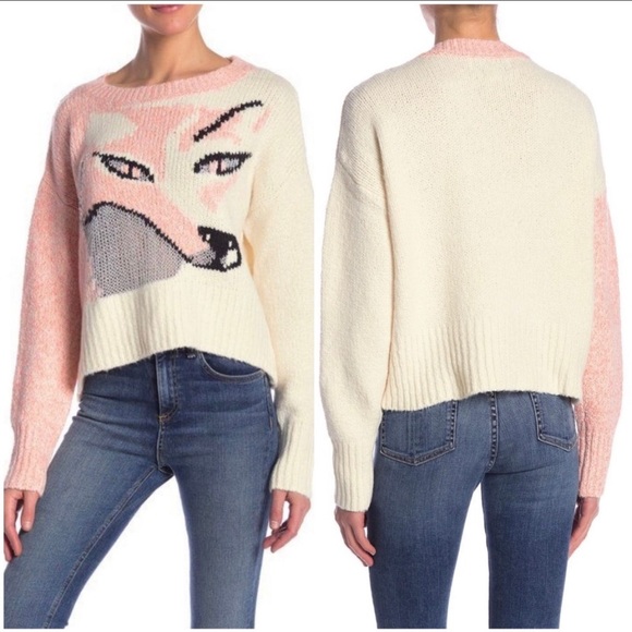 Wildfox Sable Fox Knit Pullover Sweater L NWT - Picture 2 of 7